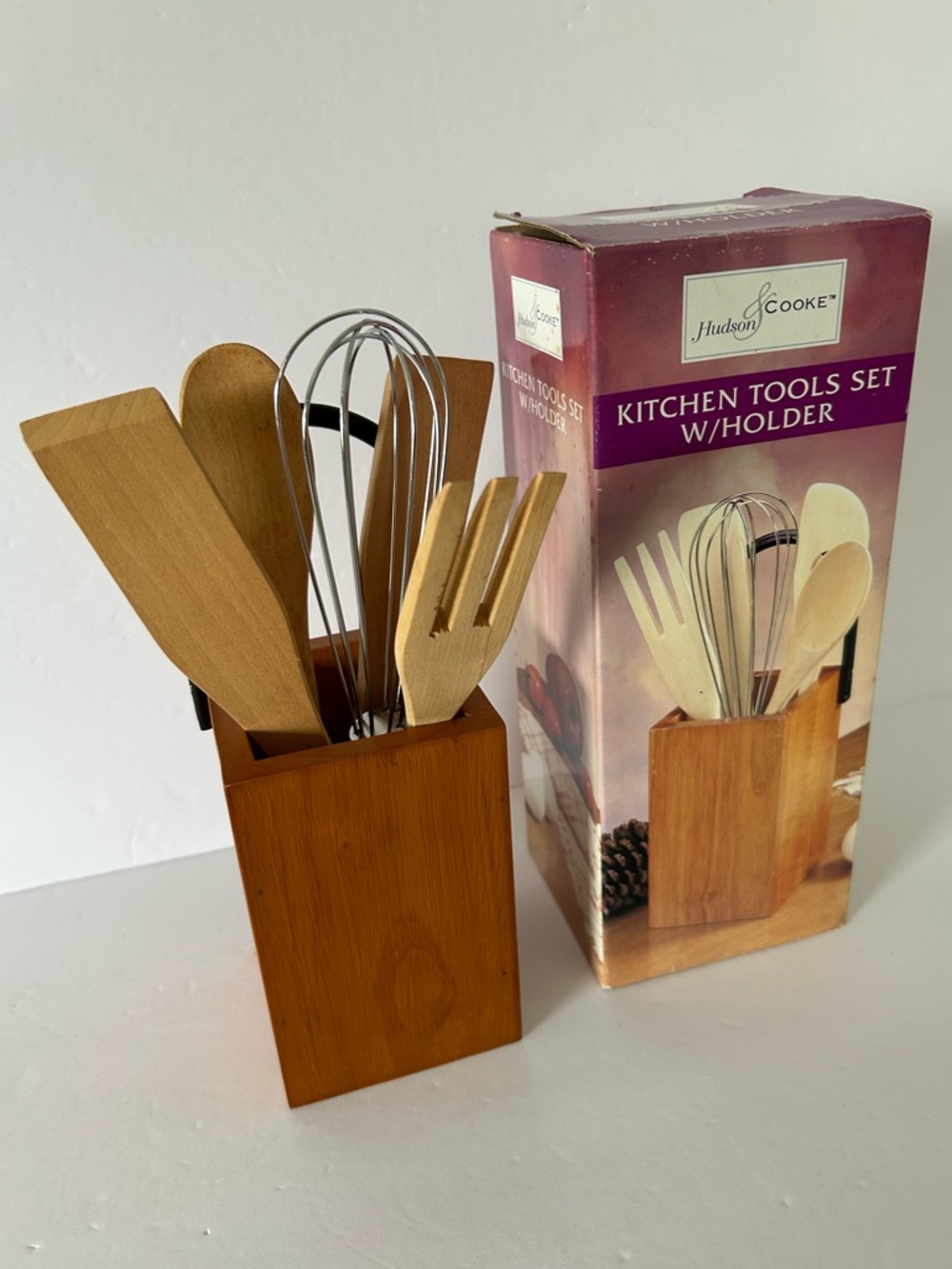 Kitchen Tools Set with Holder by Hudson & Cooke - Vintage - Picture 2 of 15
